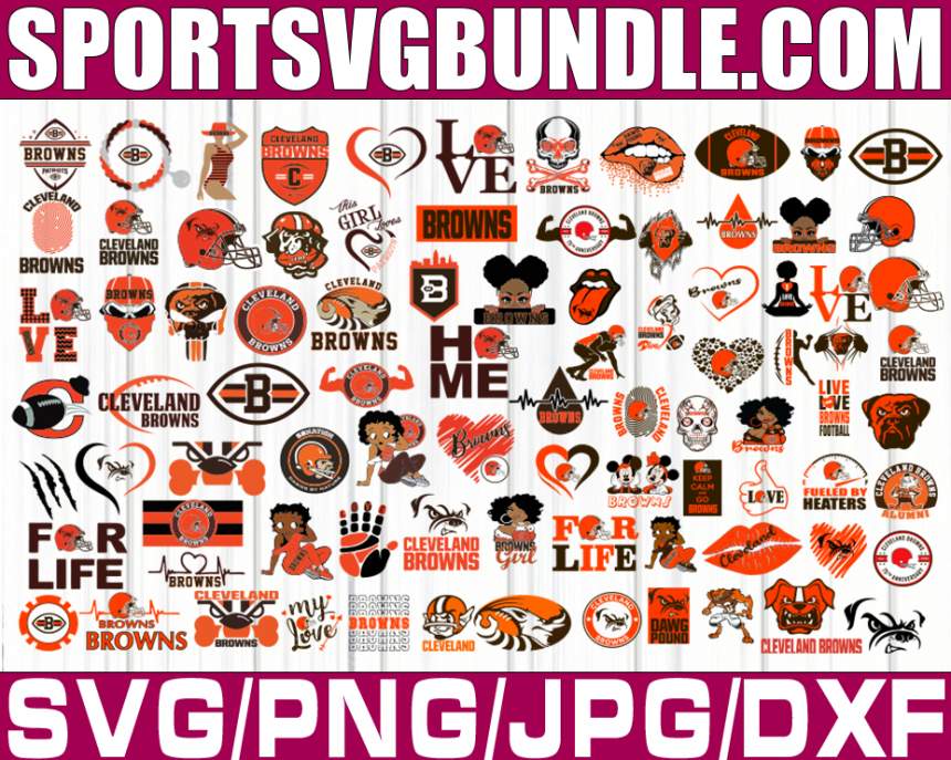Bundle 88 Files Cleveland Browns Football Team Svg, Cleveland Browns ...